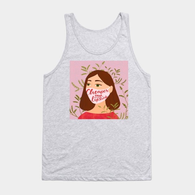 Cheaper than lipstick Tank Top by Salty Siren Studios